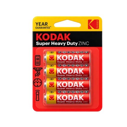 KODAK SUPER HEAVY DUTY Zinc Batteries